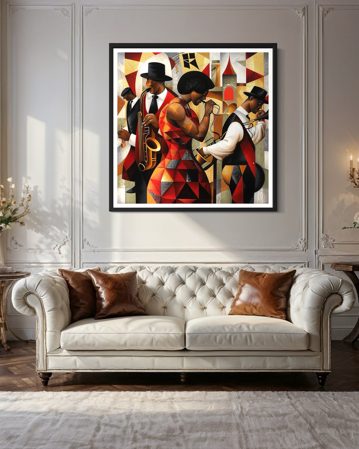 Jazz Musicians African American Art Print Harlem Renaissance - Style 02