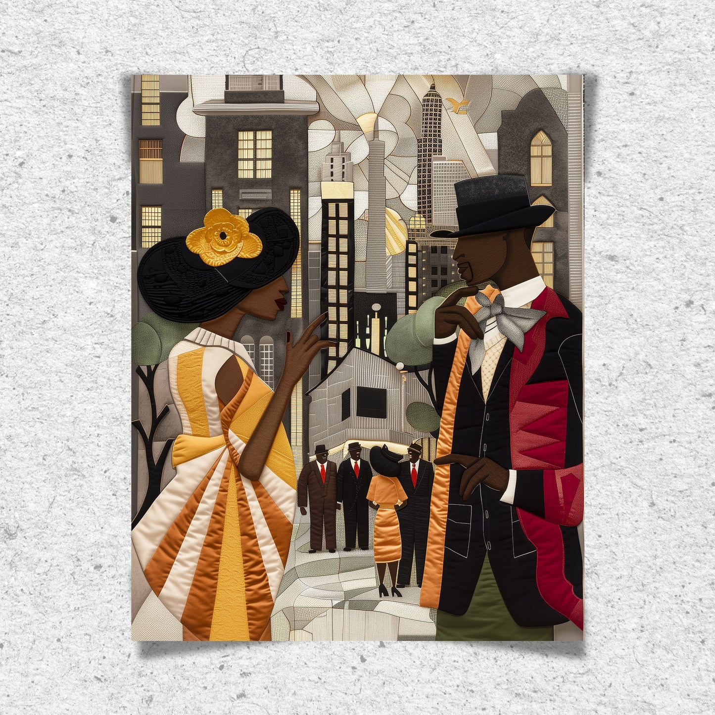 Ladies and Gents of Harlem Renaissance Art Print - Style 01