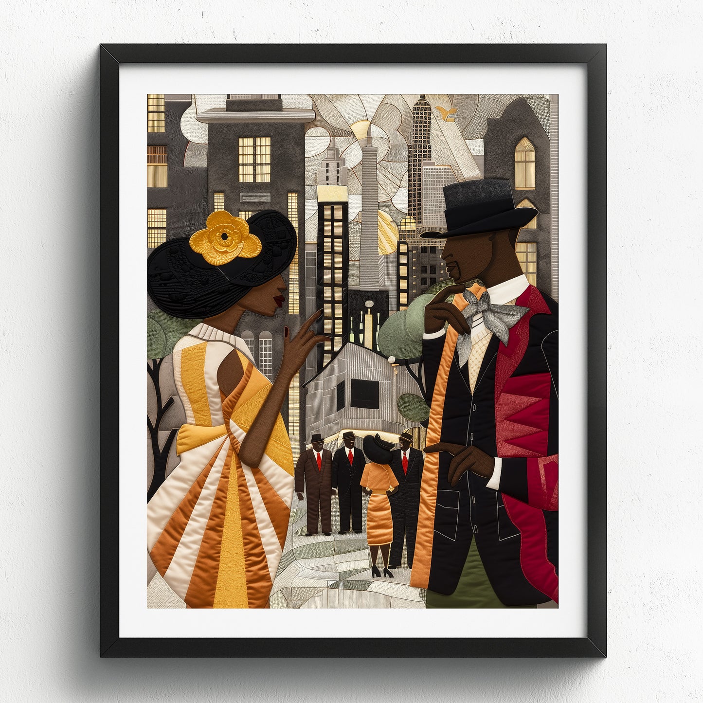 Ladies and Gents of Harlem Renaissance Art Print - Style 01