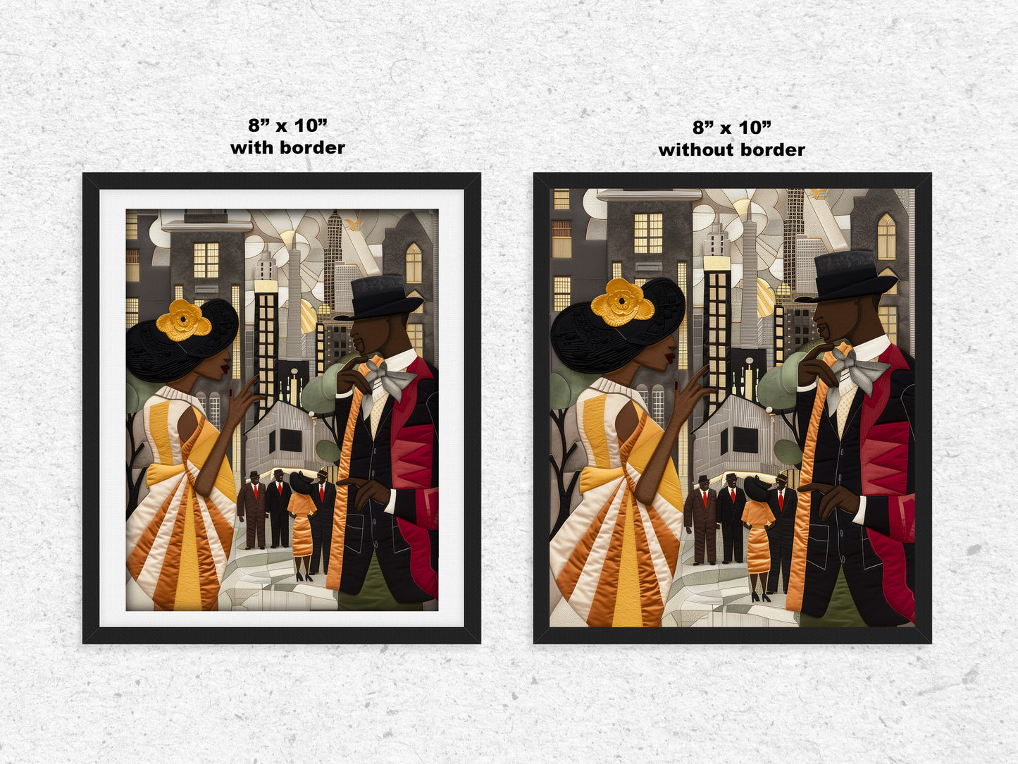 Ladies and Gents of Harlem Renaissance Art Print - Style 01
