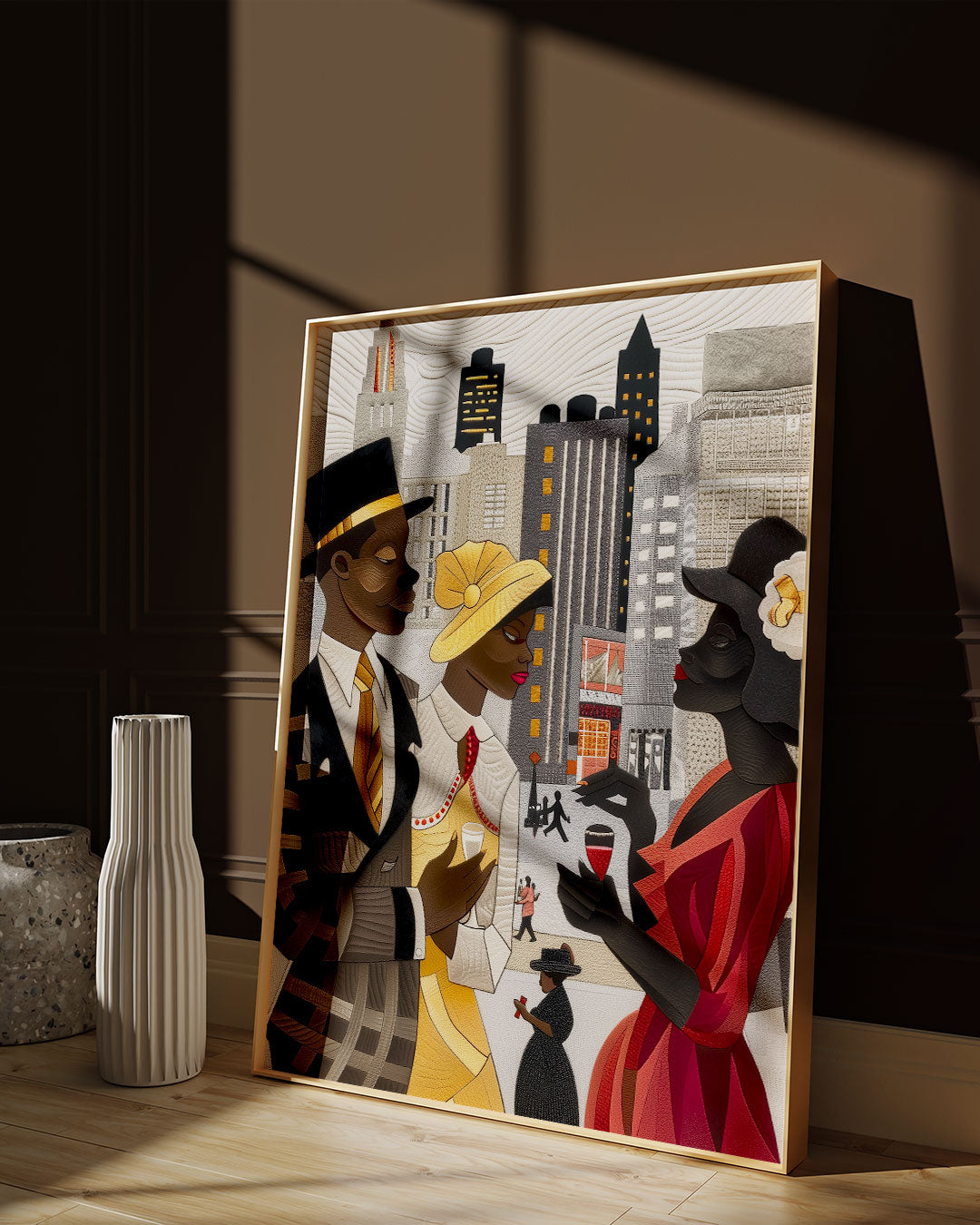 African American Ladies and Gents of Harlem Renaissance Art Print - Style 02