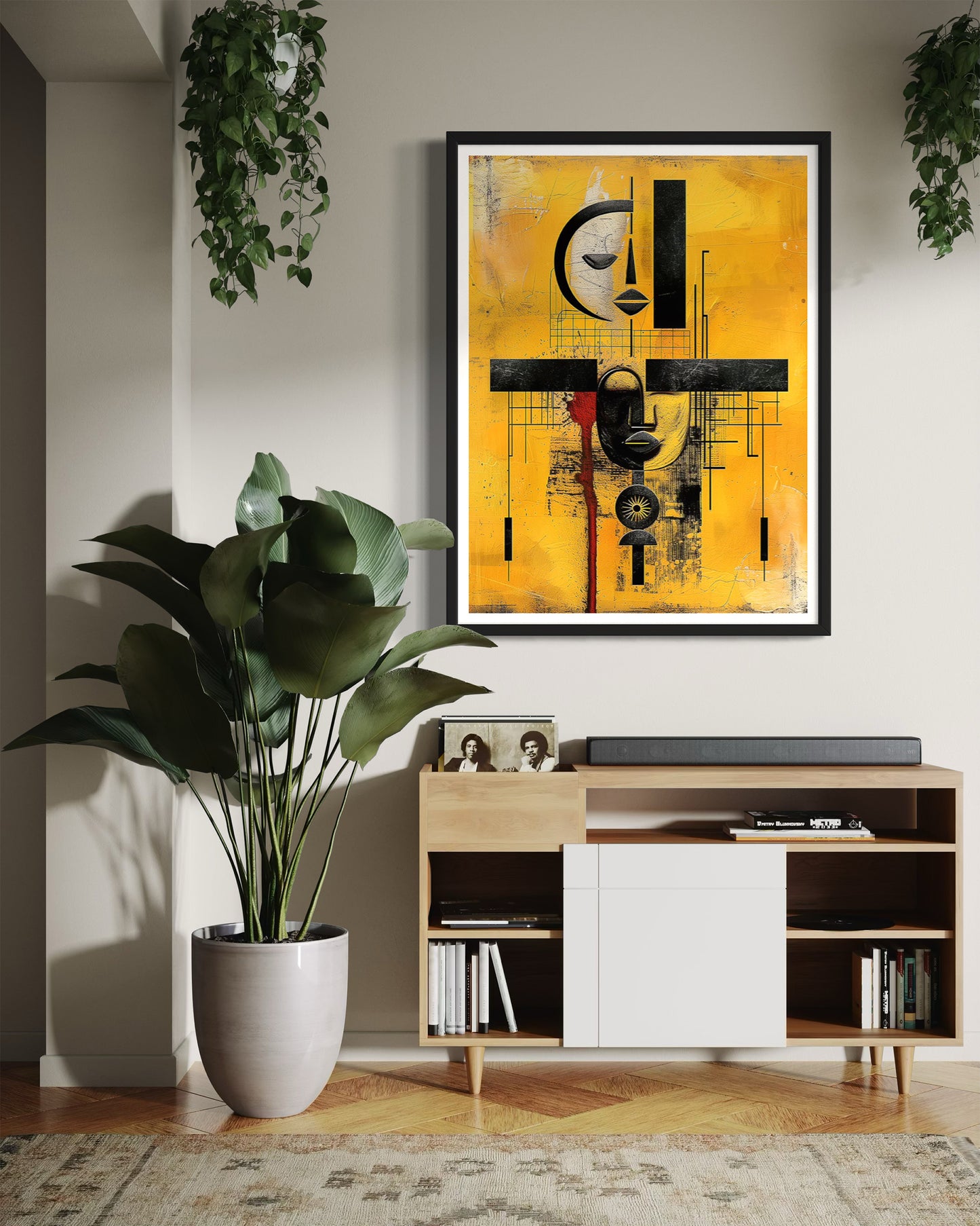 African Abstract Art Print Modern Art Afrocentric Decor - Style 05