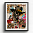 Add bold culture and color to your walls with this African American Cowboy Pop Art Print, featuring a modern graffiti-style design. A powerful Afrocentric artwork that celebrates Western heritage and urban expression.