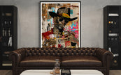 Add bold culture and color to your walls with this African American Cowboy Pop Art Print, featuring a modern graffiti-style design. A powerful Afrocentric artwork that celebrates Western heritage and urban expression.