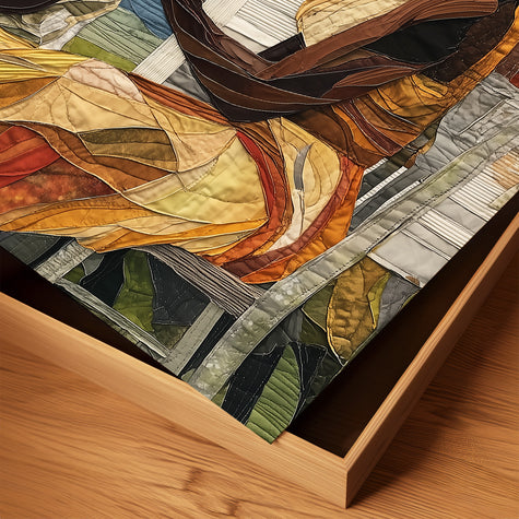 Black mother braiding her daughter’s natural hair in an intimate home setting, Afrocentric art print showcasing hair care ritual, protective styling, and generational bonding.