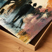 Close view to show detail of texture and brush strokes for the historic Savoy Ballroom in Harlem art print.