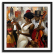 Celebrate Harlem’s golden age with the Jazz Musicians Art Print, featuring Afrocentric abstract Bauhaus style artwork of African American performers. Perfect wall decor for music lovers and collectors of Harlem Renaissance art.