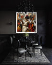 Celebrate Harlem’s golden age with the Jazz Musicians Art Print, featuring Afrocentric abstract Bauhaus style artwork of African American performers. Perfect wall decor for music lovers and collectors of Harlem Renaissance art.