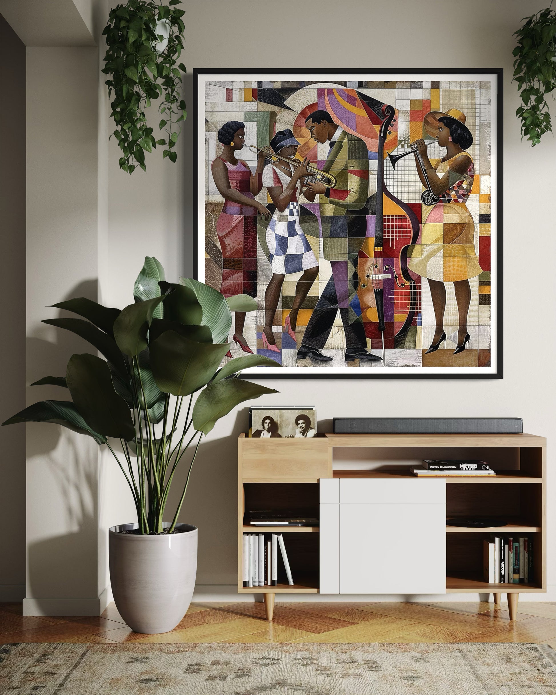 Jazz Musicians Afrocentric Wall Art Print - Style 05