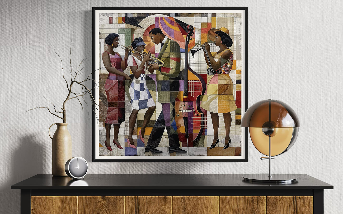 Jazz Musicians Afrocentric Wall Art Print - Style 05