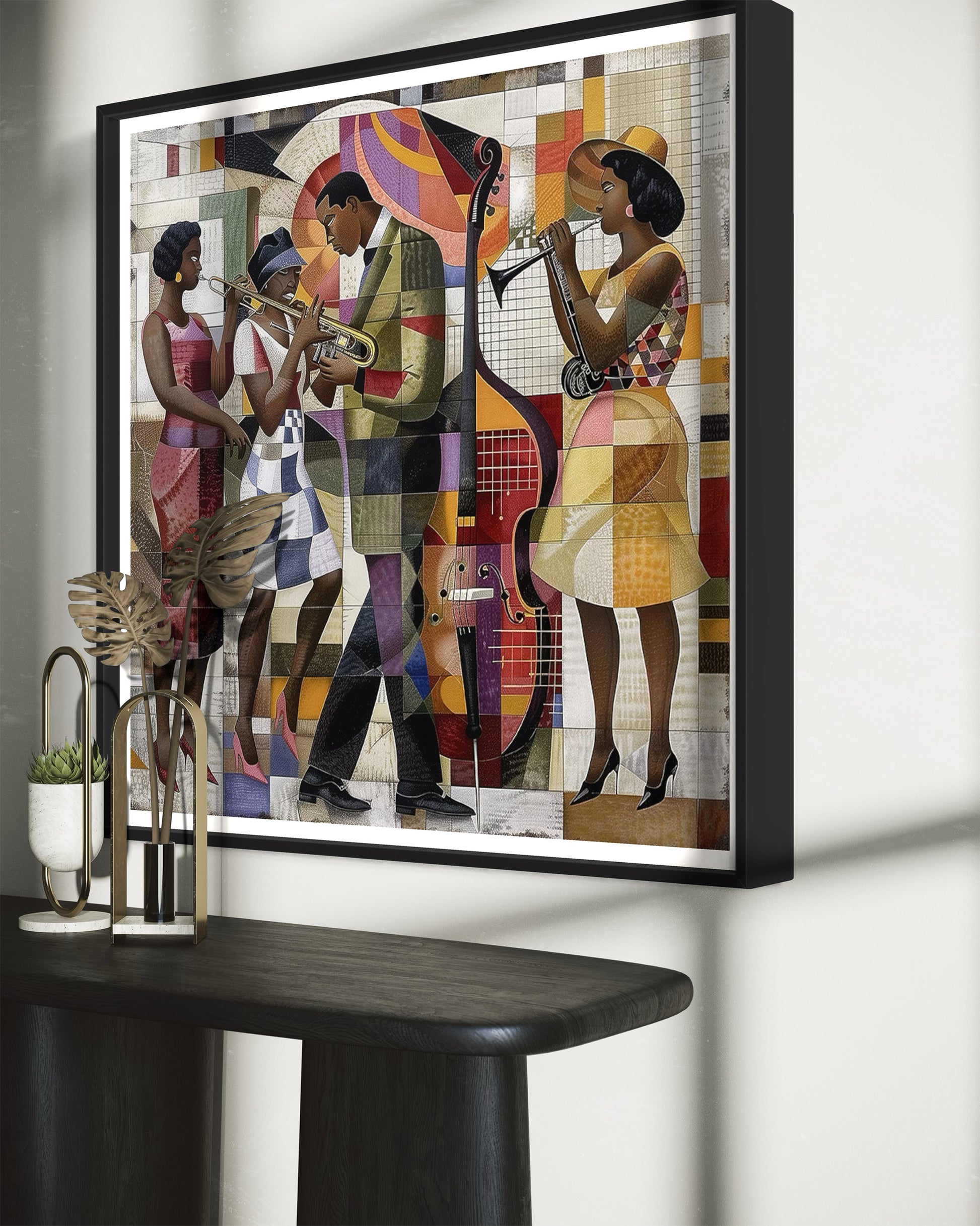 Jazz Musicians Afrocentric Wall Art Print - Style 05