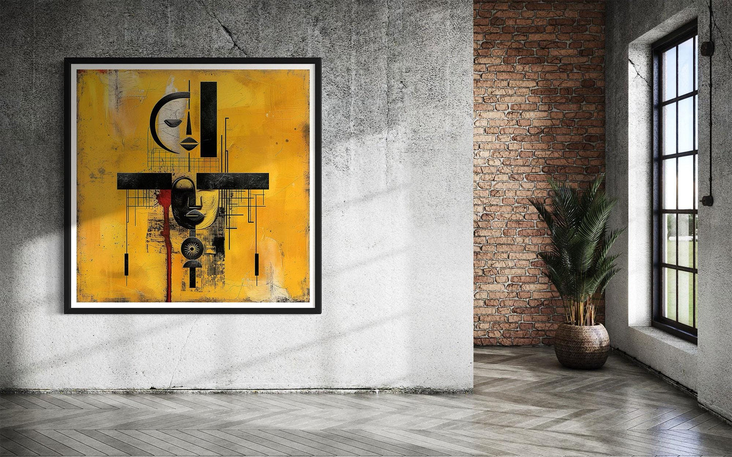 African Abstract Art Print Modern Art Afrocentric Decor - Style 05