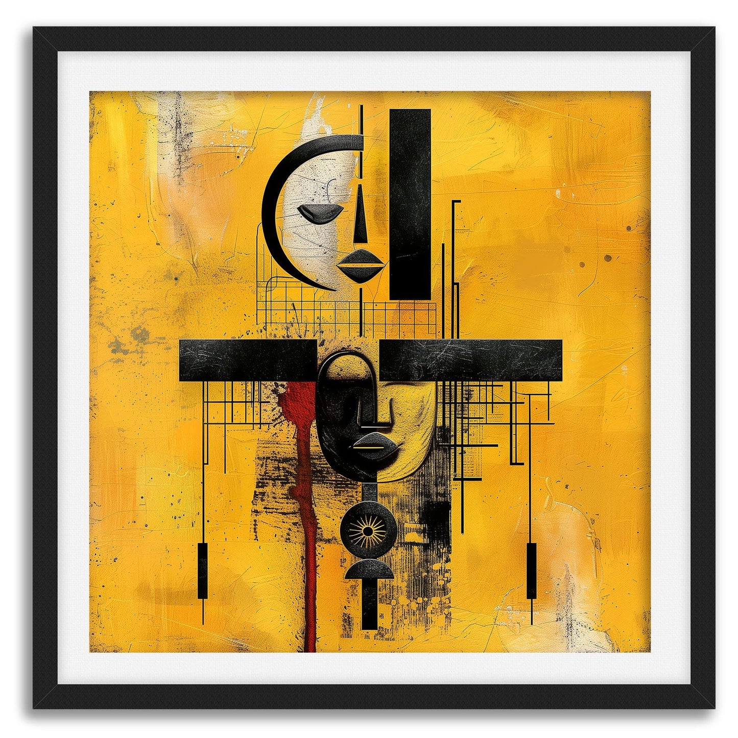 African Abstract Art Print Modern Art Afrocentric Decor - Style 05