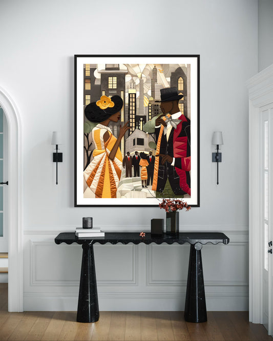 Ladies and Gents of Harlem Renaissance Art Print - Style 01