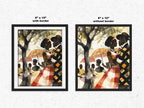 Bring warmth, romance, and cultural beauty into your space with this Afro Watercolor Art Print, featuring a loving Black couple enjoying a romantic moment in the park.